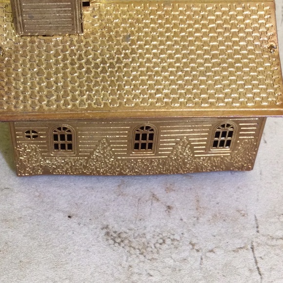 Antique gold church Christmas ornament - Picture 7 of 10